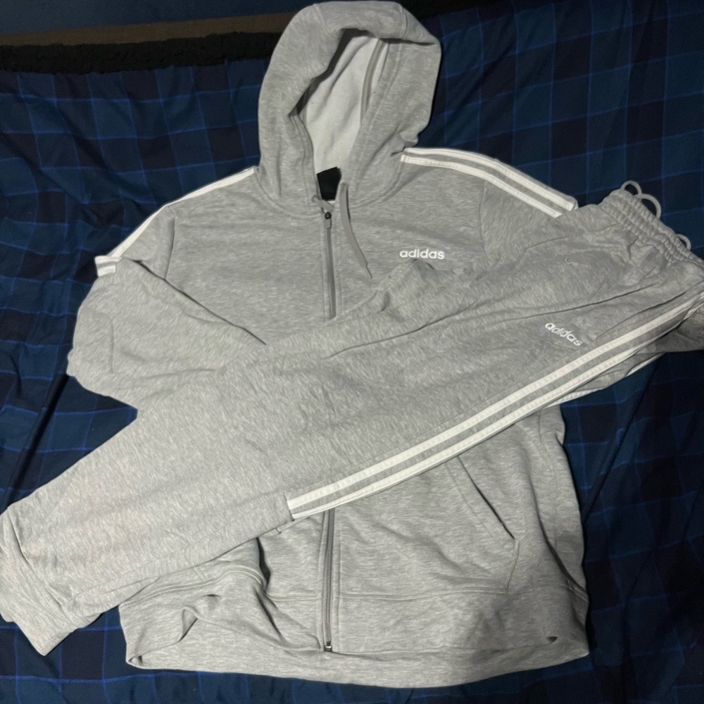 Adidas Grey sweat suit